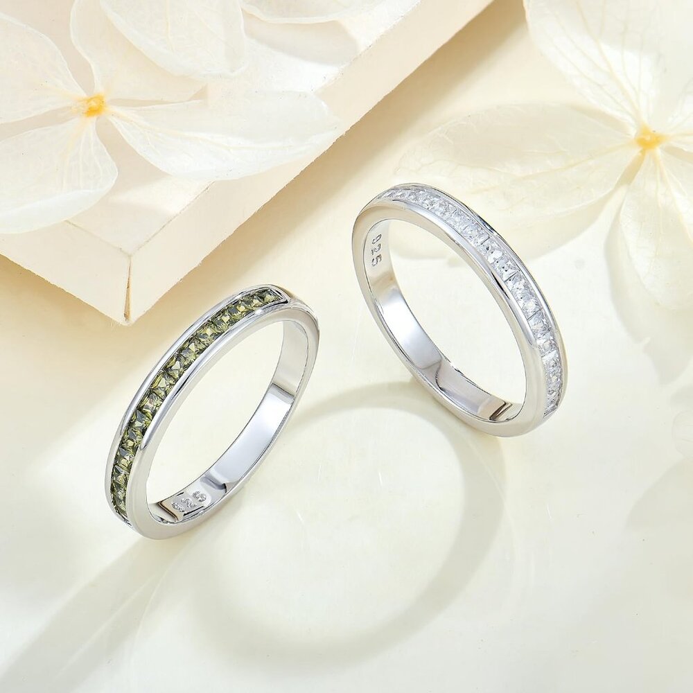 Hypoallergenic Stackable Women's Ring Set | 925 S… - image 5